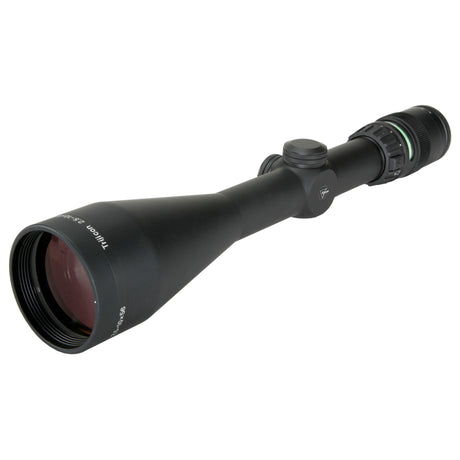 Trijicon AccuPoint 2.5-10x56 Variable Riflescope (TR22-1G) with Green Dot illuminated reticle, featuring battery-free fiber optics and tritium.