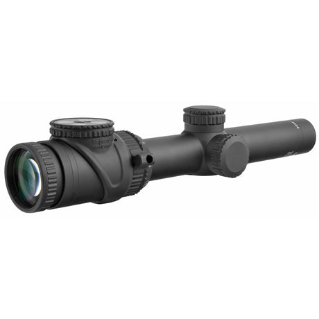 Trijicon AccuPoint 1-6x24 Riflescope (TR25-C-200090) with BAC Red Reticle, tritium/fiber optic illuminated scope for hunting and competition.
