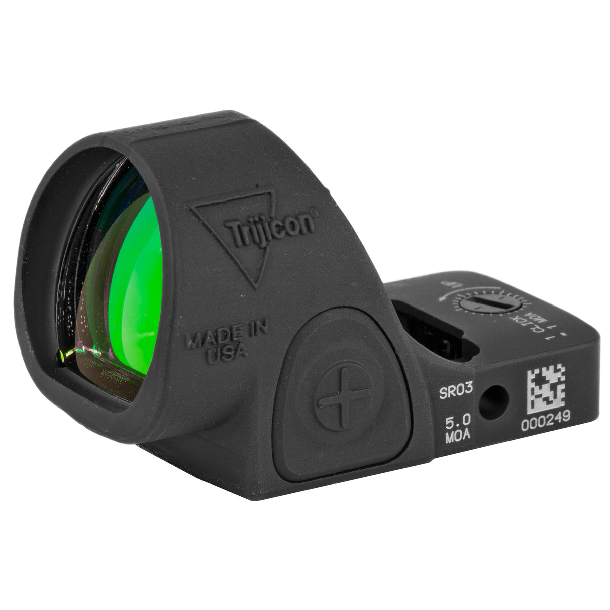 Trijicon SRO Red Dot Sight - Round Window - Available in 1, 2.5, and 5 MOA Versions - 7075 T6 Aluminum - RMR Footprint