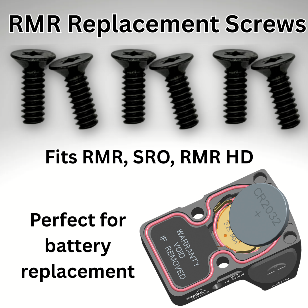 Trijicon RMR, RMR HD & SRO Replacement Screws - 6-32 Thread (Not For RCR)