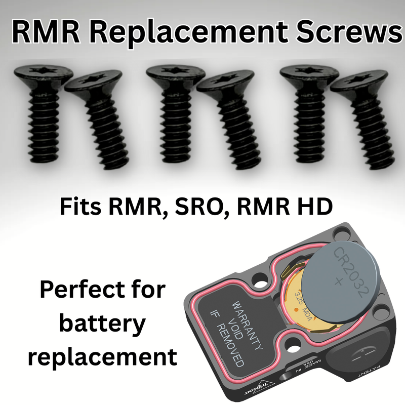 Trijicon RMR, RMR HD & SRO Replacement Screws - 6-32 Thread (Not For R ...