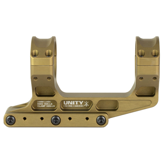 Unity Tactical FAST 34mm Scope Rings Rings in Flat Dark Earth Anodized - 3