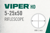 Vortex Viper HD 5-25x50 FFP VMR-4 MOA, VMR-4 MRAD, VMR-3 MOA, VMR-3 MRAD