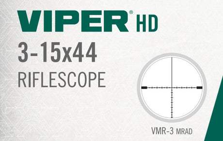 Vortex Viper HD 3-15x44 SFP Dead-Hold BDC MOA, VMR-3 MOA, VMR-3 MRAD