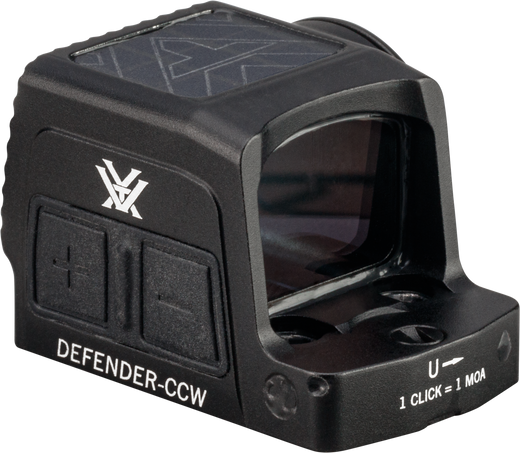 Vortex Defender CCW Enclosed Solar Red Dot, RMSc Footprint, 32 MOA Circle + 3 MOA Dot Reticle - DFCCW-MRD3-E