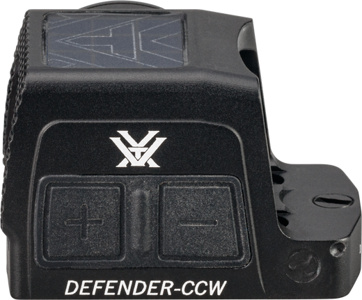 Vortex Defender CCW Enclosed Solar Red Dot, RMSc Footprint, 32 MOA Circle + 3 MOA Dot Reticle - DFCCW-MRD3-E