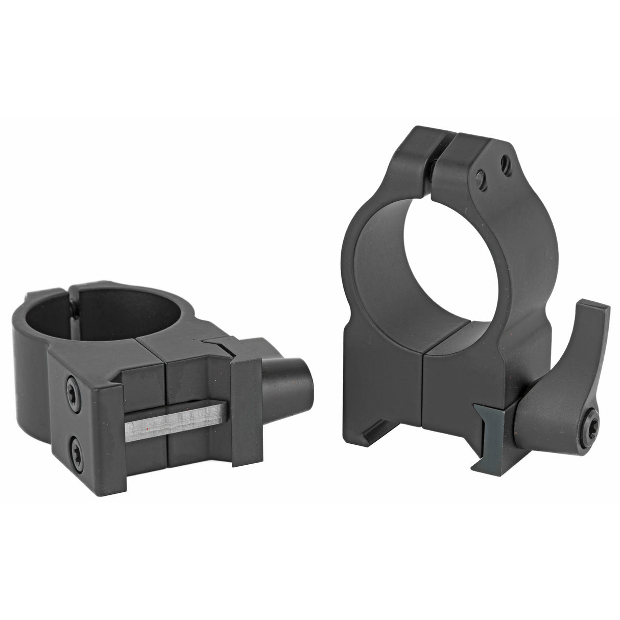 Warne Maxima 1-Inch High Quick Detach Scope Rings Rings in Black Matte - 2
