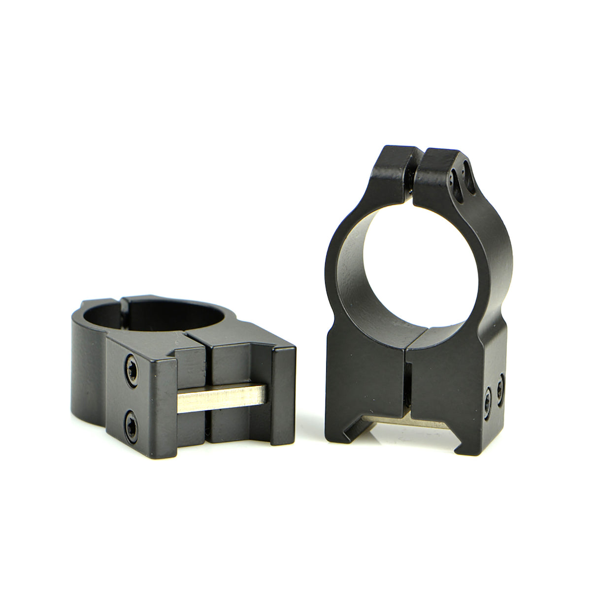 Warne Maxima 1-Inch High Scope Rings Rings in Black Matte - 1