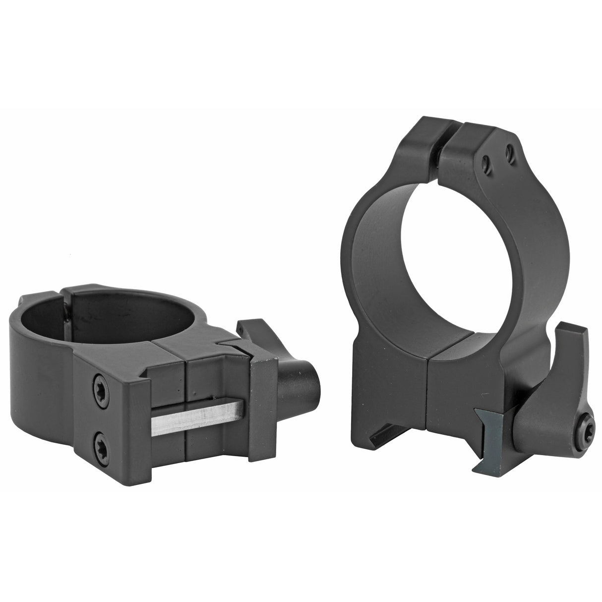 Warne Maxima 30mm High Quick Detach Scope Rings Rings in Black Matte - 2