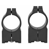 Warne Fixed 1-Inch High Scope Rings Rings in Black Matte - 1
