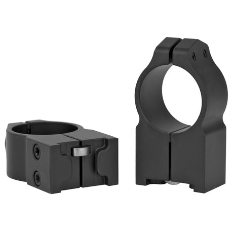 Warne Fixed 1-Inch High Scope Rings Rings in Black Matte - 2