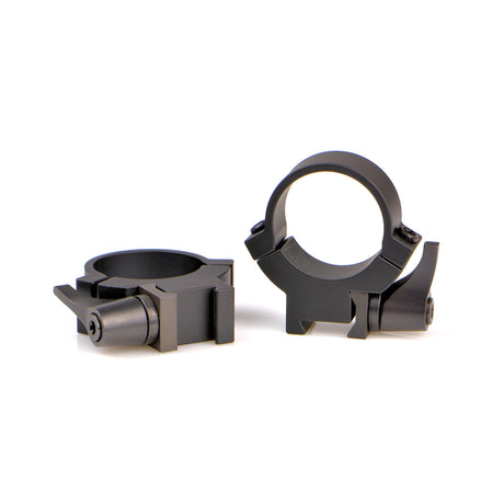Warne 7.3 Series 1-Inch Medium Quick Detach Scope Rings Rings in Black Matte - 1