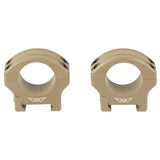 Warne HyperLite Rings 1-Inch Low Rings in Flat Dark Earth Matte - 1