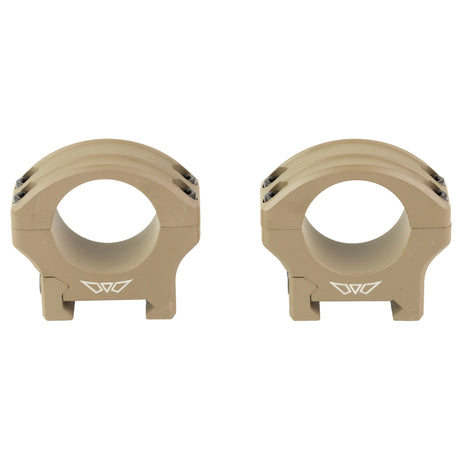 Warne HyperLite Rings 1-Inch Low Rings in Flat Dark Earth Matte - 1