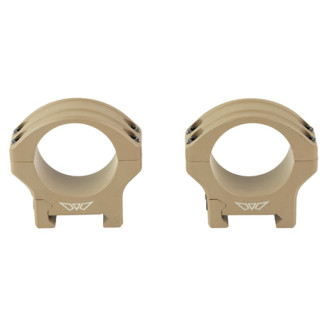 Warne HyperLite Rings 30mm Low Rings in Flat Dark Earth Matte - 1