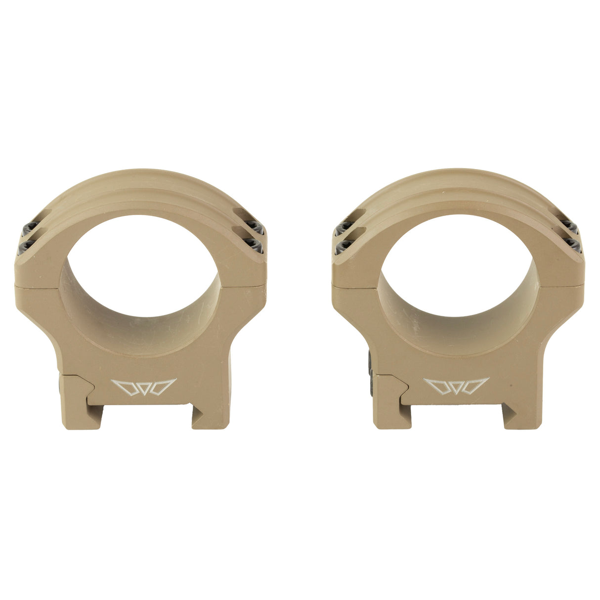 Warne HyperLite Rings 30mm Medium Rings in Flat Dark Earth Matte - 1