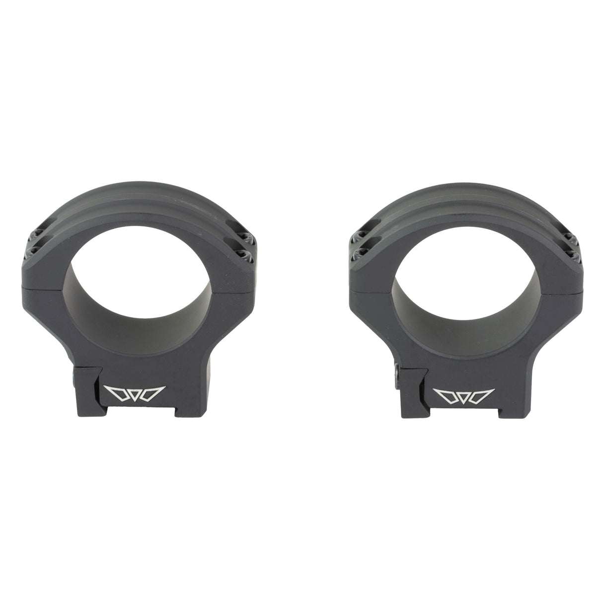 Warne HyperLite Rings 30mm Medium Rings in Black Matte - 1