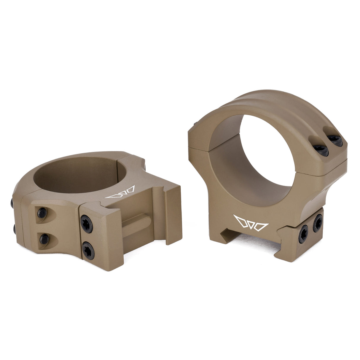 Warne HyperLite Rings 30mm High Rings in Flat Dark Earth Matte - 1