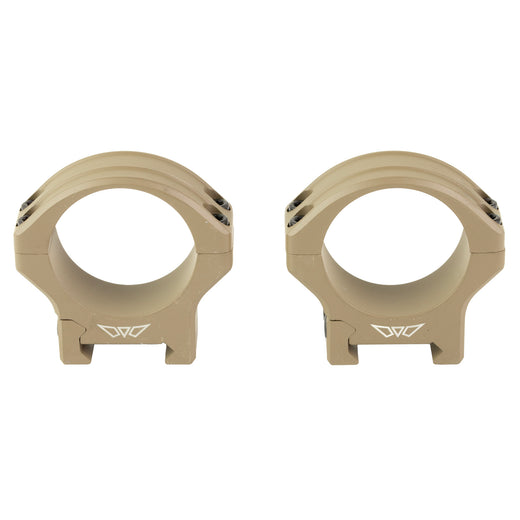 Warne HyperLite Rings 34mm Low Rings in Flat Dark Earth Matte - 1