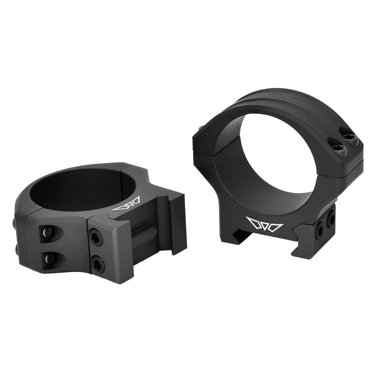 Warne HyperLite Rings 34mm Low Rings in Black Matte - 1