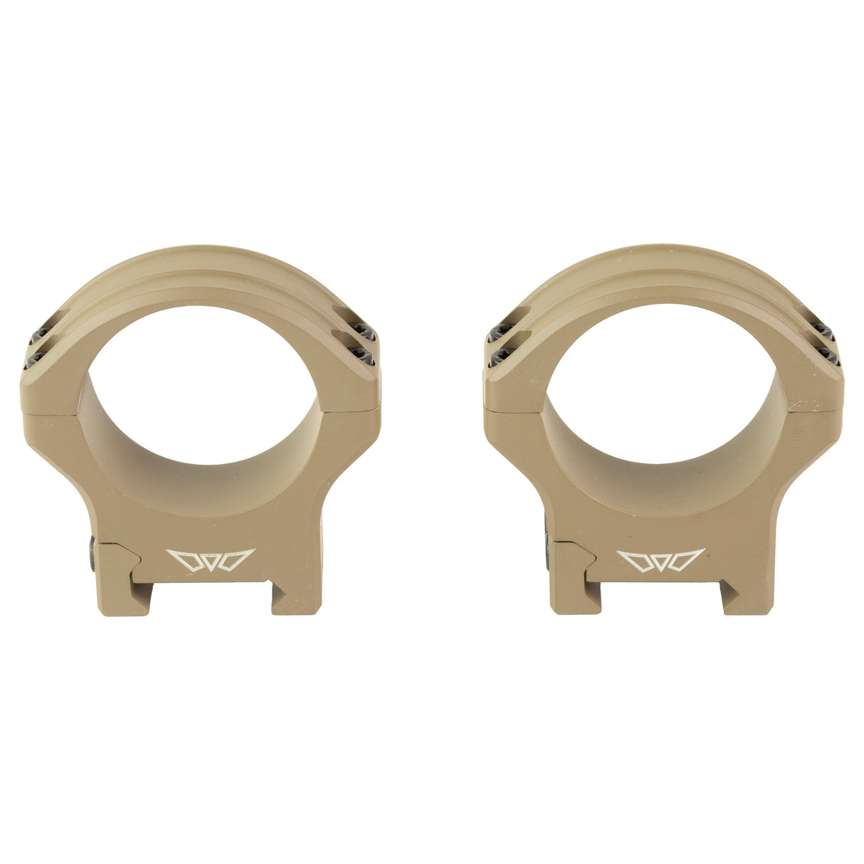 Warne HyperLite Rings 34mm Medium Rings in Flat Dark Earth Matte - 1