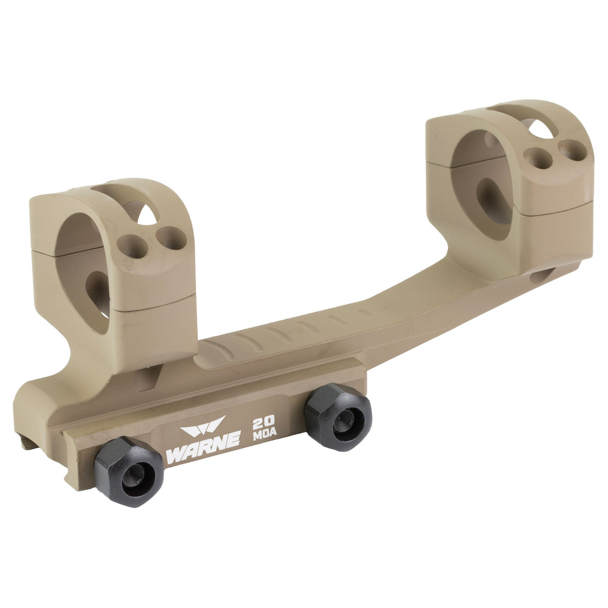 Warne Skeletonized 1-Inch Cantilever Optic Mount Optic Specific Mounts in Flat Dark Earth Anodized - 1