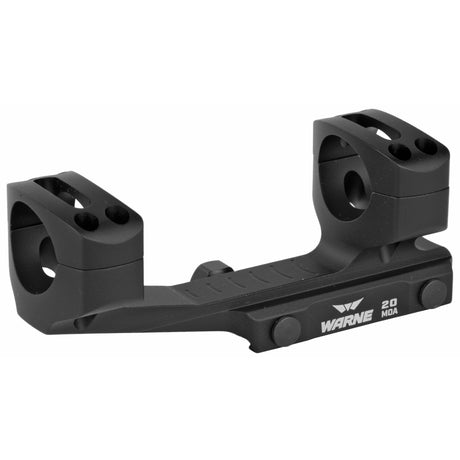 Warne 20 MOA 1-Inch Cantilever Scope Mount Rings in Black Gloss - 1