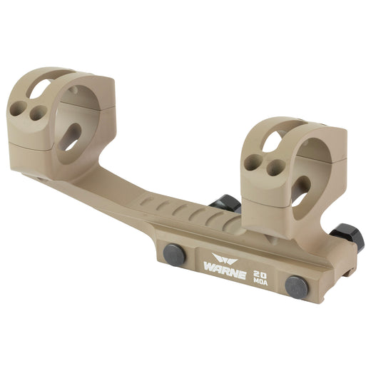 Warne Skeletonized 30mm Cantilever Optic Mount Optic Specific Mounts in Flat Dark Earth Anodized - 2