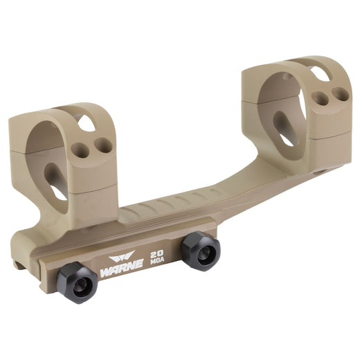 Warne Skeletonized 34mm Cantilever Optic Mount Optic Specific Mounts in Flat Dark Earth Anodized - 1