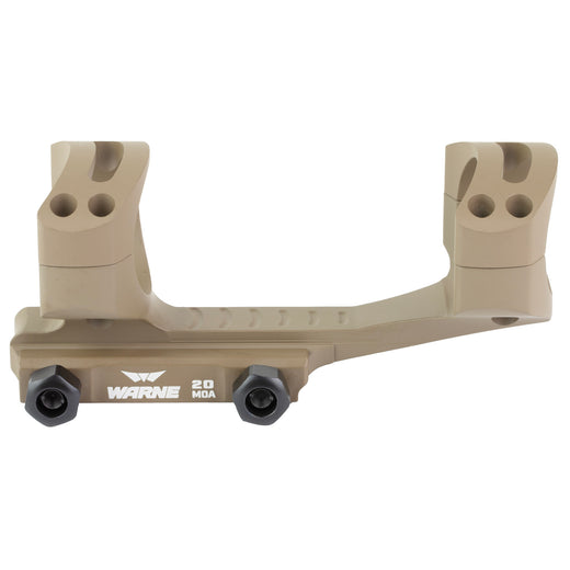 Warne Skeletonized 34mm Cantilever Optic Mount Optic Specific Mounts in Flat Dark Earth Anodized - 3