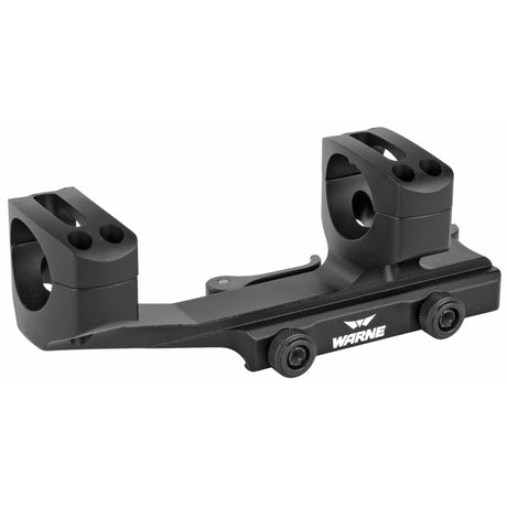 Warne Quick Detach 1-Inch Cantilever Scope Mount Rings in Black Matte - 1