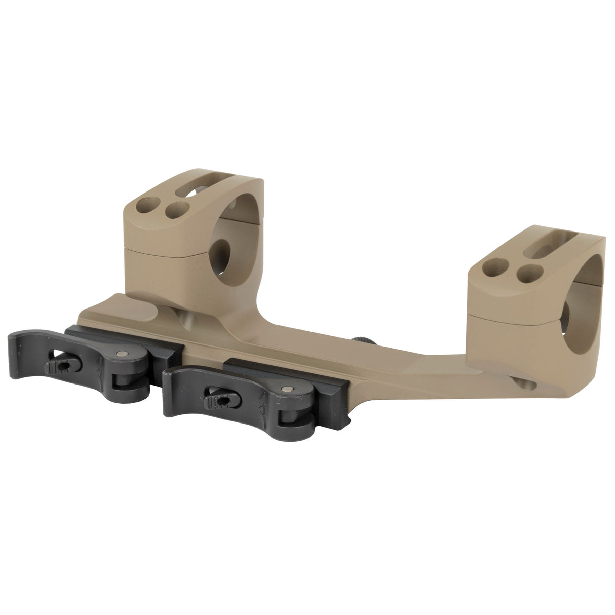 Warne Quick Detach 30mm Cantilever Scope Mount Rings in Flat Dark Earth - 2