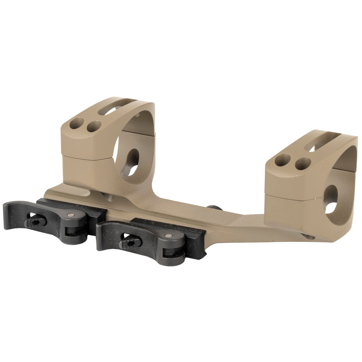 Warne Quick Detach 34mm Cantilever Scope Mount Rings in Flat Dark Earth - 2