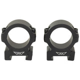 Warne Vapor 30mm Medium Scope Rings Rings in Black Matte - 1