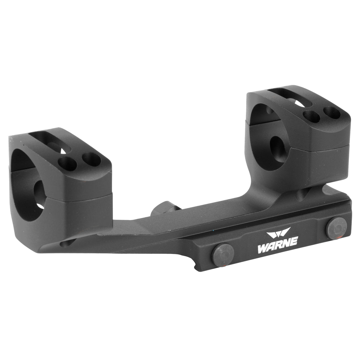 Warne Generation 2 1-Inch Cantilever Scope Mount Rings in Black - 1