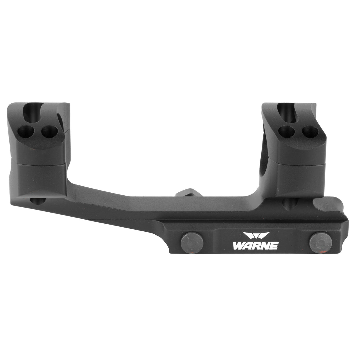 Warne Generation 2 1-Inch Cantilever Scope Mount Rings in Black - 3