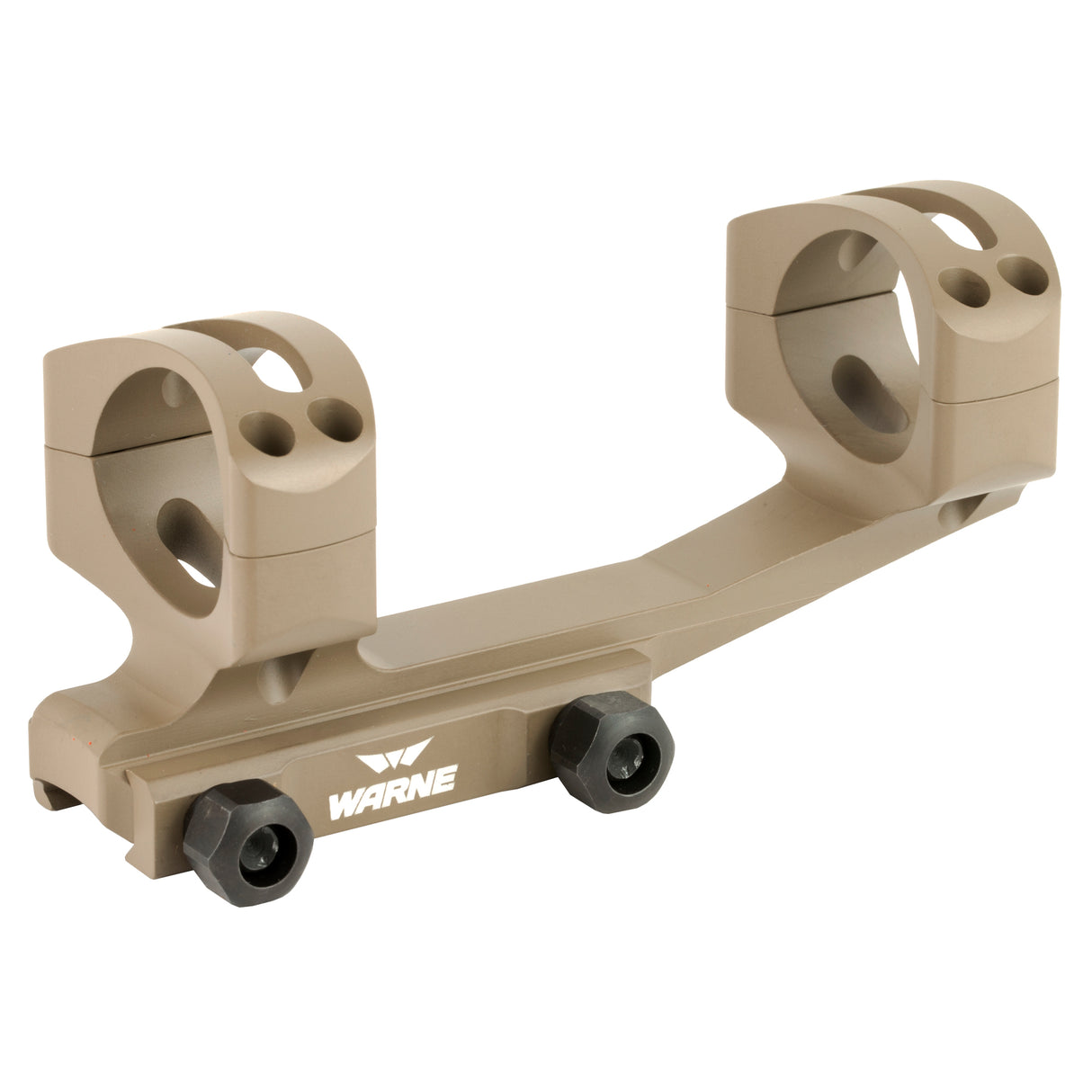 Warne Generation 2 30mm Cantilever Scope Mount Rings in Flat Dark Earth - 1