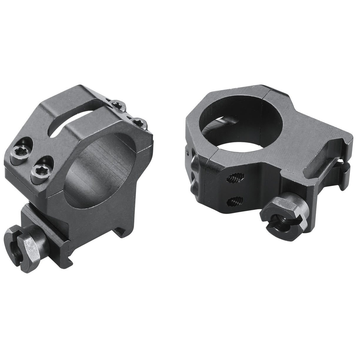 Weaver 4 Hole Tactical Ring 1-Inch Extra High Rings in Black Matte - 1