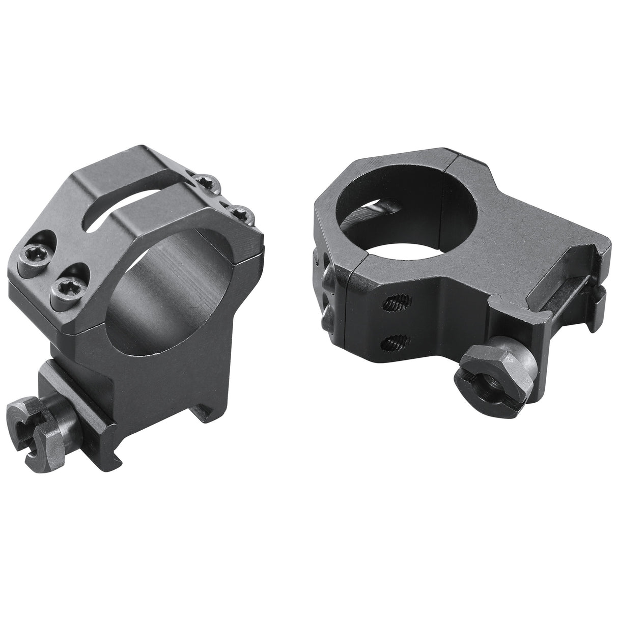 Weaver 4 Hole Tactical Ring 1-Inch Extra High Rings in Black Matte - 1