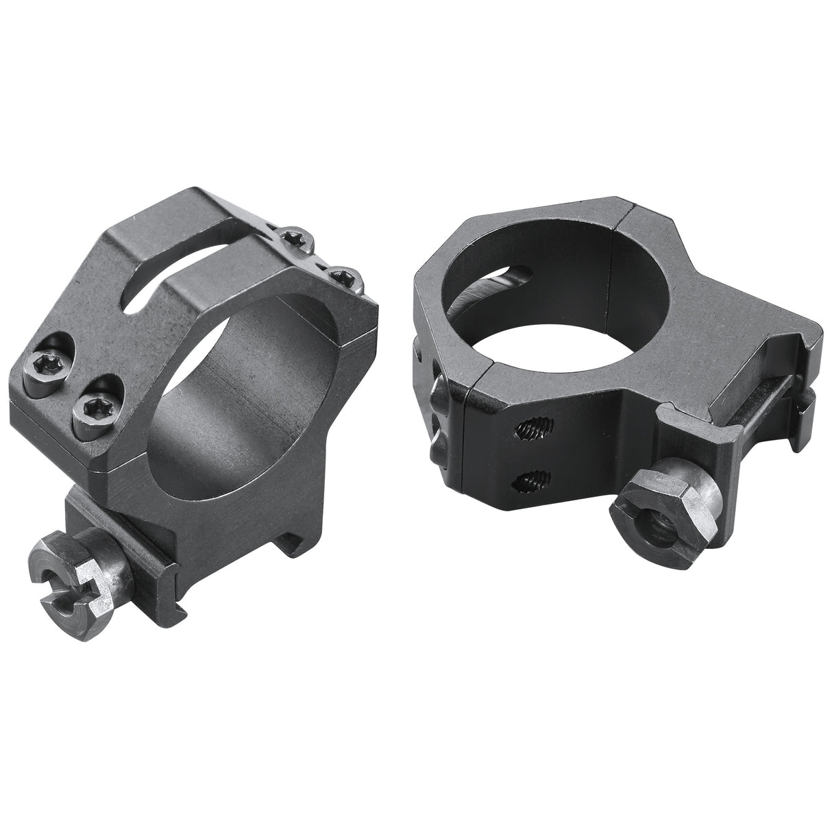 Weaver 4 Hole Tactical Ring 30mm High Rings in Black Matte - 1