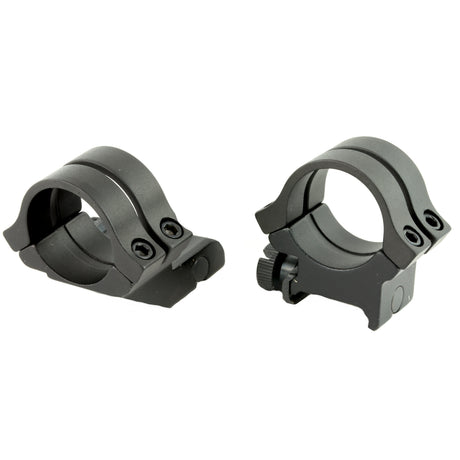 Weaver Quad Lock 1-Inch High Scope Rings Rings in Black Matte - 2