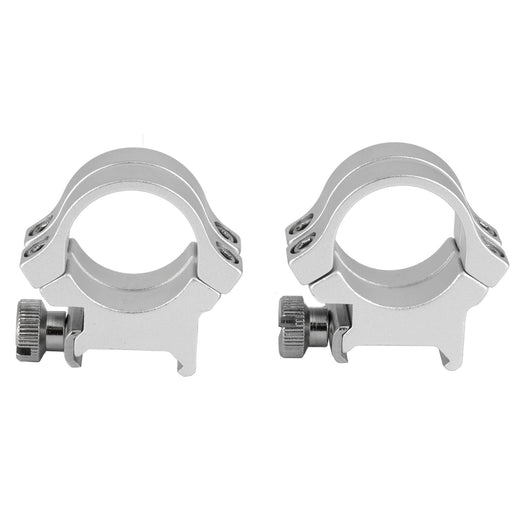Weaver Quad Lock 1-Inch High Scope Rings Rings in Silver - 1