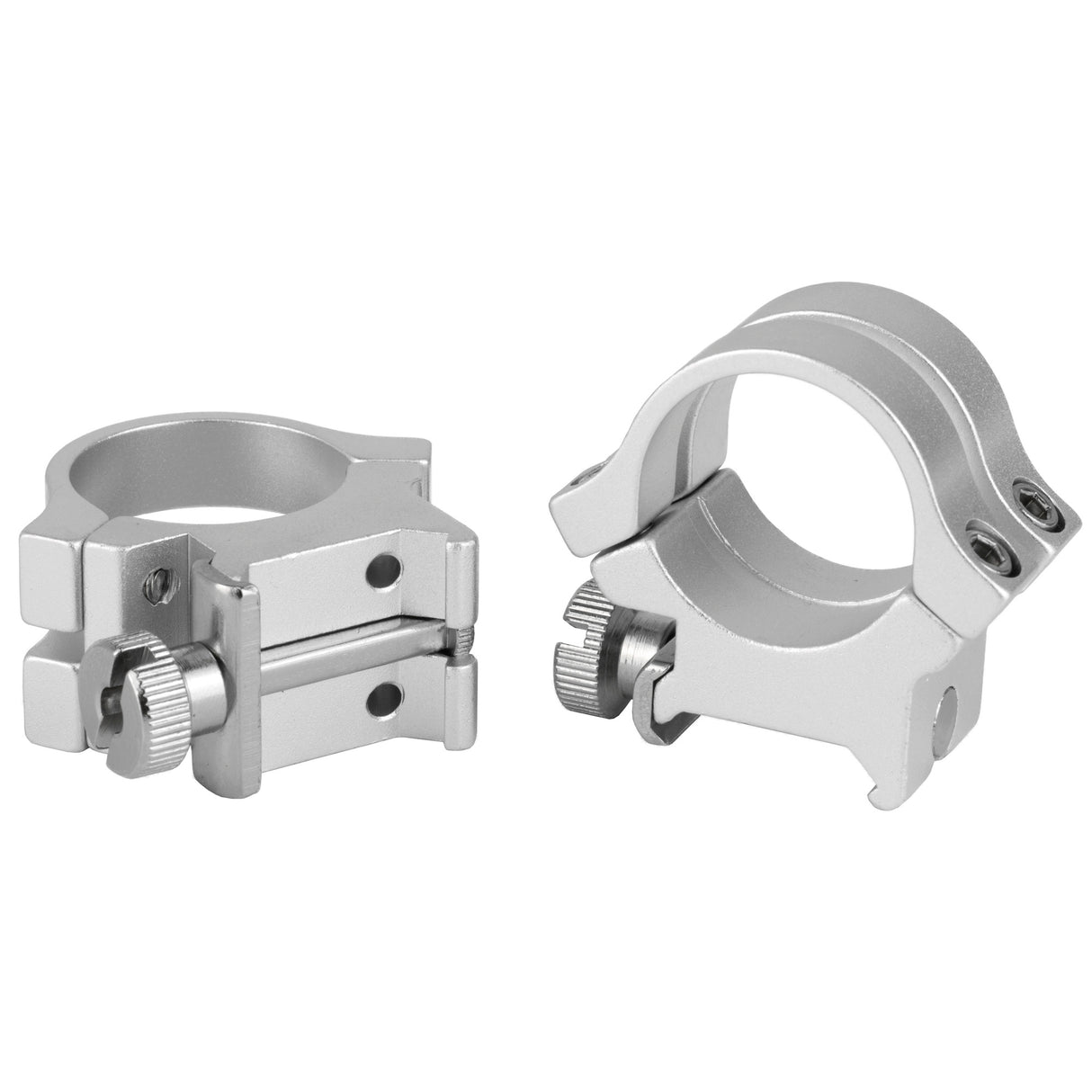 Weaver Quad Lock 1-Inch High Scope Rings Rings in Silver - 2