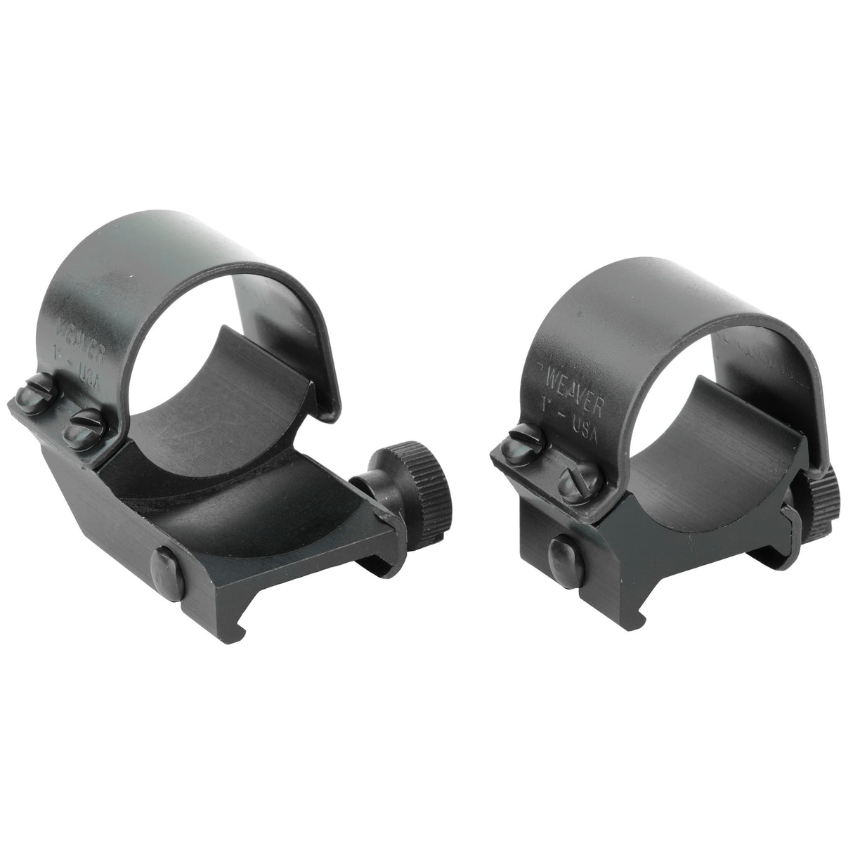 Weaver Detach Top Mt 1-Inch Medium Scope Rings Rings in Black Matte - 2