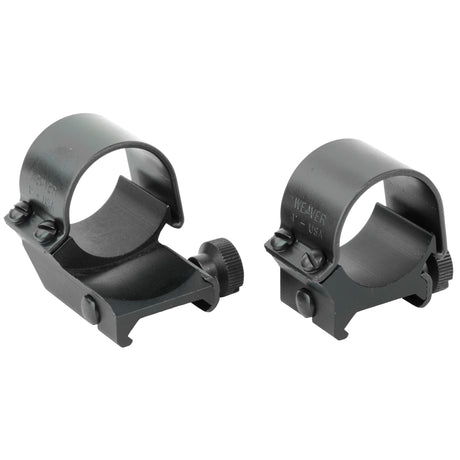 Weaver Detach Top Mt 1-Inch Medium Scope Rings Rings in Black Matte - 2