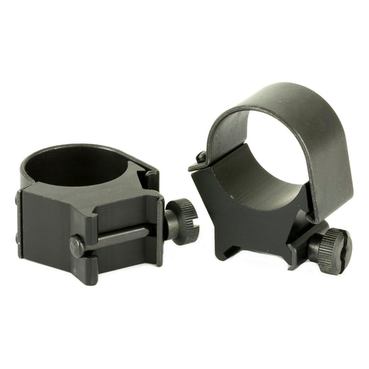 Weaver Top Mount 30mm High Quick Detach Rings in Black Matte - 2