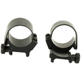 Weaver Top Mount 30mm Low Rings in Black Matte - 1