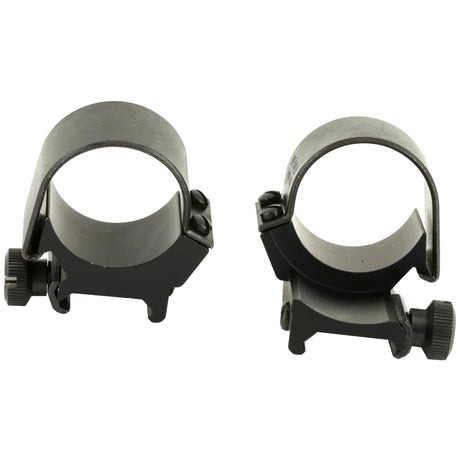Weaver Top Mount 30mm Low Rings in Black Matte - 1