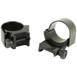 Weaver Top Mount 30mm Low Rings in Black Matte - 2
