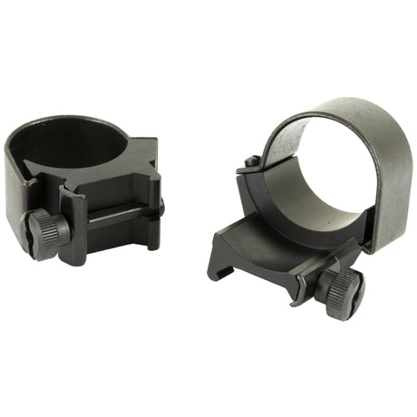 Weaver Top Mount 30mm Low Rings in Black Matte - 2